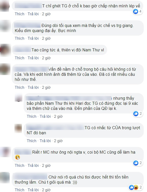 Nhanh như chớp: Cư dân mạng chỉ trích Trường Giang vì nghi ngờ cố tình đọc sai câu hỏi, tỏ vẻ khó chịu với người chơi-3