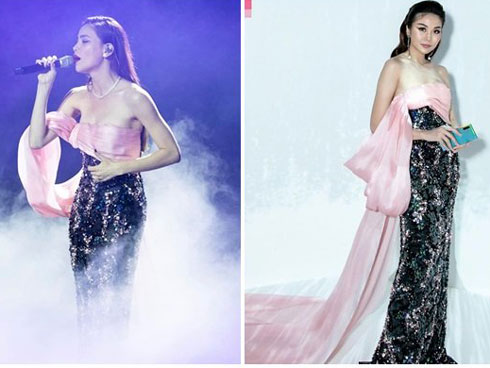 Dạo gần đây, Hồ Ngọc Hà luôn dùng gam màu này để chứng tỏ đẳng cấp thời trang của mình!-12