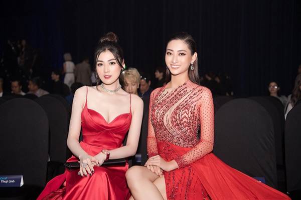 Hoa hậu Lương Thuỳ Linh diện váy xuyên thấu gợi cảm, tự tin đọ sắc các đàn chị-4