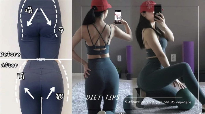 5 động tác tự tập tại nhà siêu dễ, giúp các nàng có được cặp mông quả đào mặc váy bó cực đẹp-1