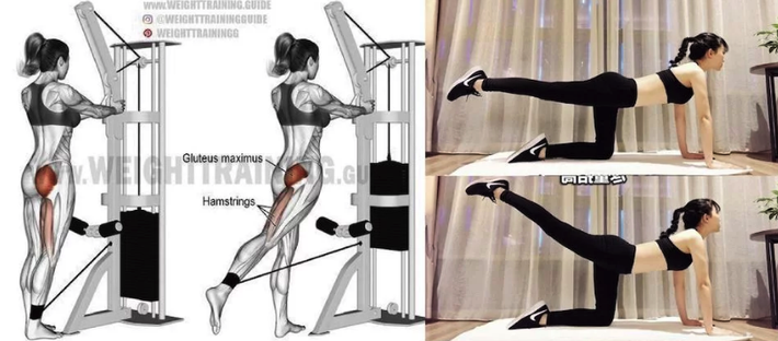 5 động tác tự tập tại nhà siêu dễ, giúp các nàng có được cặp mông quả đào mặc váy bó cực đẹp-2