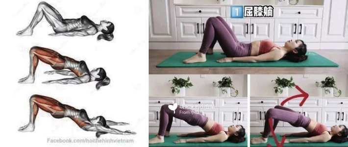 5 động tác tự tập tại nhà siêu dễ, giúp các nàng có được cặp mông quả đào mặc váy bó cực đẹp-6