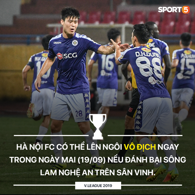 CLB Hà Nội có thể lên ngôi vô địch V.League 2019 ngay trong ngày mai (19/09): Thầy Park cũng có lý do để mừng thầm-1