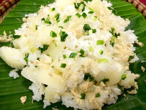 Xôi sắn mỡ hành thơm ngon cho sáng mùa thu se lạnh-6