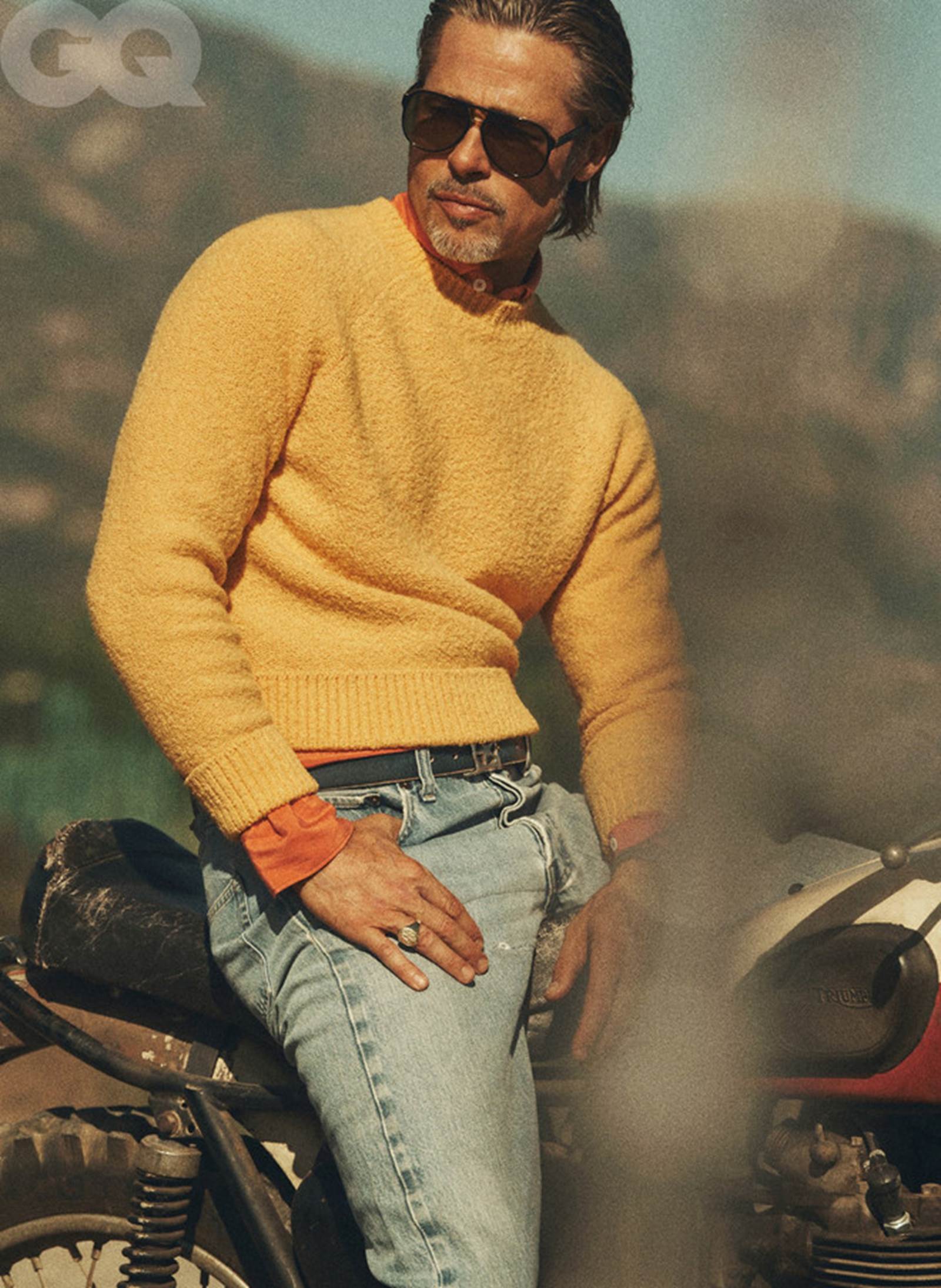 Vẻ phong trần của tài tử Brad Pitt ở tuổi 56-7