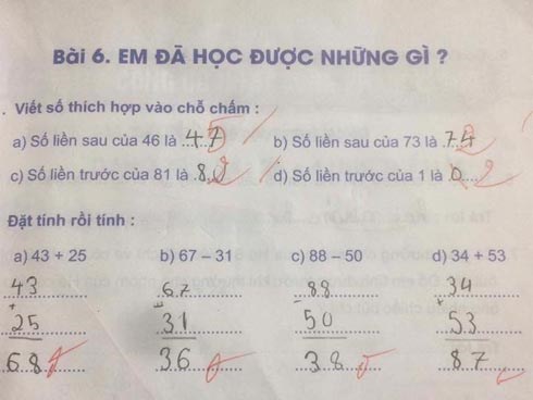 Bất ngờ vì thầy giáo gạch kết quả đúng của học sinh, cha mẹ đồng loạt phản ứng 