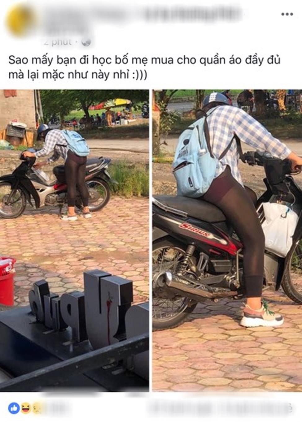 Vô tư diện quần ôm, cô gái không ngờ chính bác mặt trời” lại khiến vòng 3 của mình trở thành tâm điểm của người đi đường-1