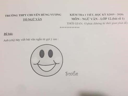 Ngã ngửa trước đề Ngữ văn siêu tiết kiệm “một mặt cười” của giáo viên, học sinh shock vì không biết bắt đầu từ đâu