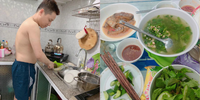 Vợ ngồi ghế sofa ăn uống, xem tivi, chồng còng lưng lau nhà - đoạn clip gây bão mạng-1