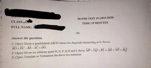 Khi trường học áp dụng kiểm tra Toán bằng Tiếng Anh, học sinh kêu gào: Đề 15 phút nhưng mất 20 phút dịch!-1