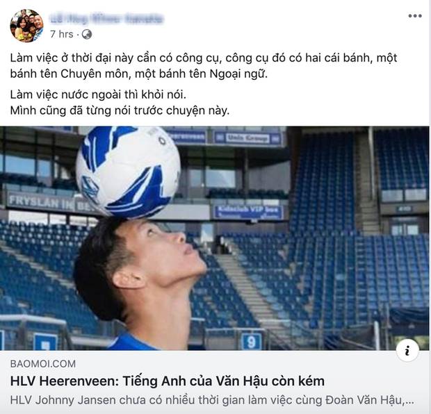 Tranh cãi gay gắt khi trợ lý ngôn ngữ của thầy Park nhận xét về việc Văn Hậu nói tiếng Anh kém-1