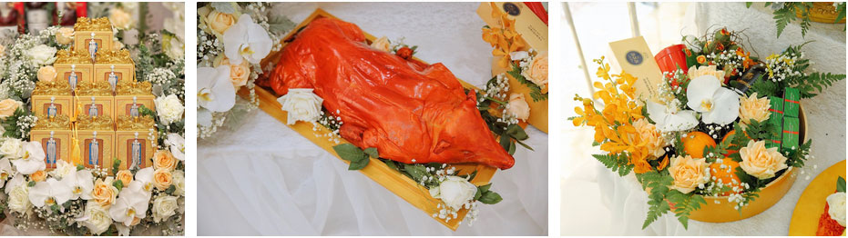 Lỡ duyên với chàng cơ phó Hà Duy đình đám, Âu Hà My lộng lẫy trong lễ ăn hỏi dát vàng từ đường vào nhà-5