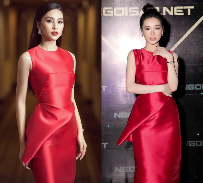 Tưởng đẹp bất phân thắng bại khi diện cùng một chiếc đầm đỏ, nhưng Tiểu Vy lại cao tay hơn Nhã Phương ở chi tiết này-6