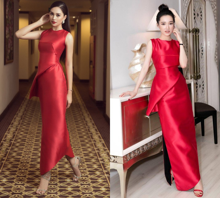 Tưởng đẹp bất phân thắng bại khi diện cùng một chiếc đầm đỏ, nhưng Tiểu Vy lại cao tay hơn Nhã Phương ở chi tiết này-7