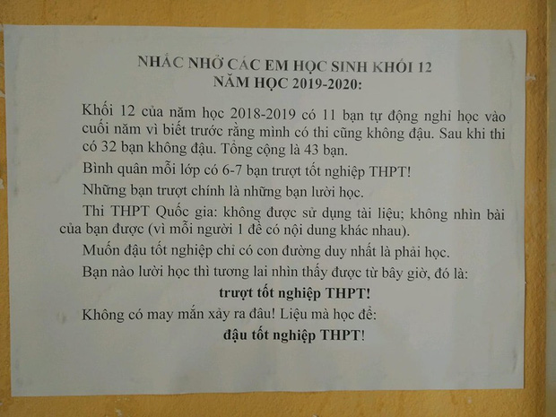 Chi tiết nhỏ trong bức tâm thư hiệu trưởng gửi nhắc nhở học sinh cuối cấp khiến mọi người tranh cãi gay gắt-1