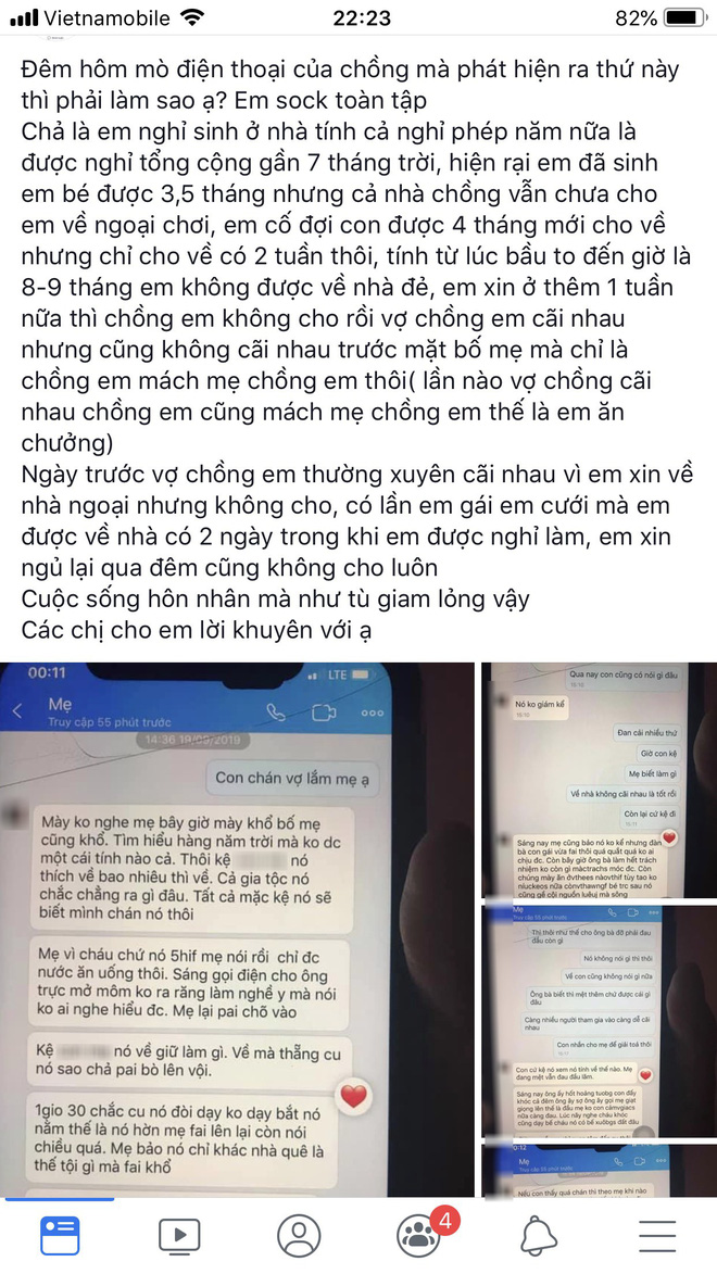 Xem điện thoại chồng, vợ sốc khi thấy tin nhắn mẹ chồng hiến kế để con trai đuổi mình về nhà ngoại-1