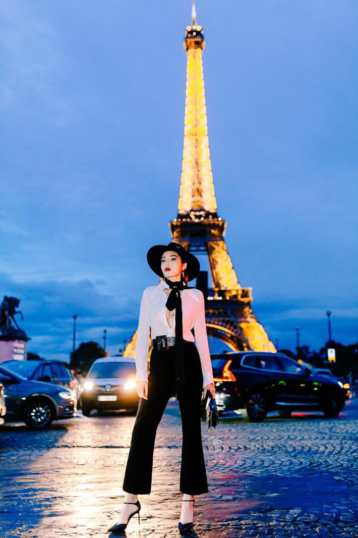 Thời trang phang thời tiết: Kỳ Duyên diện áo mỏng tang giữa trời 14 độ, lấp ló vòng 1 khủng khi dự show Saint Laurent-1