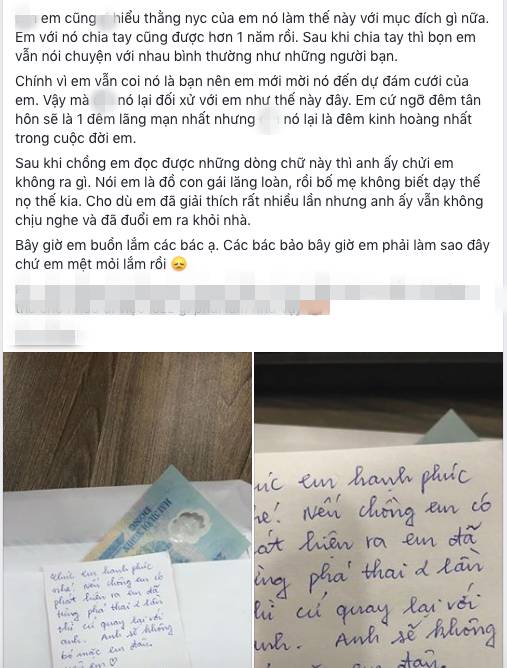 Cô dâu mới trải lòng về đêm tân hôn kinh hoàng chỉ vì chiếc phong bì mừng cưới của vị khách quen cùng lời nhắn xóc óc-1
