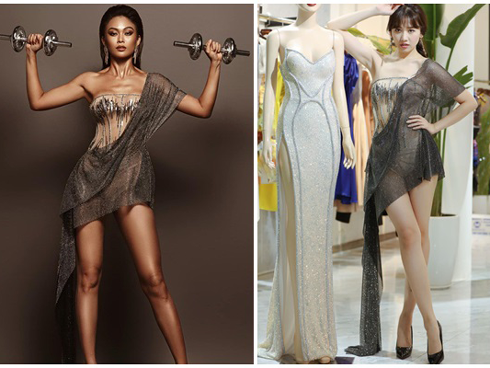 Mâu Thuỷ khoe body mướt mắt sau khi làm MC hậu trường tại bán kết HH Hoàn vũ Việt Nam-8