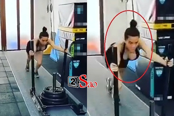 Hồ Ngọc Hà hì hục tập gym, dân mạng thót tim vì chỉ sợ ngực khủng nhảy vọt ra ngoài-3