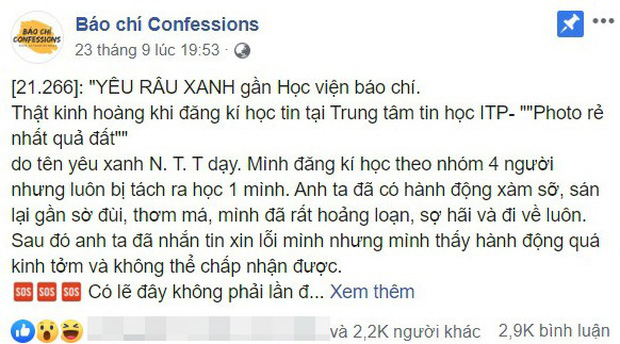 Công an vào cuộc xác minh vụ nữ sinh trường Báo chí tố chủ trung tâm tin học sàm sỡ-1