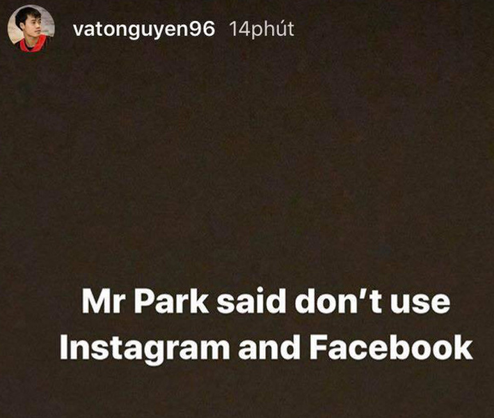 HLV Park Hang Seo đột ngột cấm tuyển thủ Việt Nam dùng mạng xã hội Facebook, Instagram-1