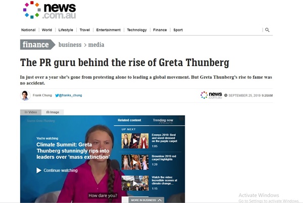 Sau báo Mỹ, đến lượt báo Úc nghi ngờ Greta Thunberg có đội ngũ PR chuyên nghiệp phía sau giúp tạo dựng tên tuổi và kiếm tiền trục lợi-5