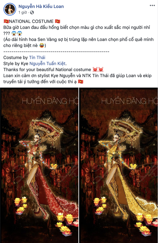 Trang phục dân tộc của Á hậu Kiều Loan tại Miss Grand International sẽ có 2000 bóng đèn led để mô phỏng Hội An-1