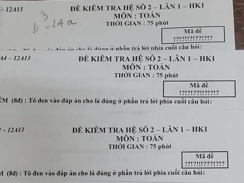 Đặt mã đề toàn hỏi chấm với chấm than, giáo viên khiến học sinh “khóc thét” không biết tìm đồng bọn cùng đề kiểu gì