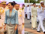 Trong khi Hoàng quý phi lẻ loi đi sự kiện một mình, Hoàng hậu Thái Lan lại vui vẻ, sánh vai tình cảm với nhà vua thế này đây-4