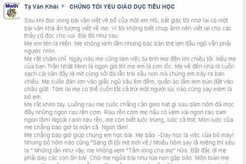 4 bài văn tả mẹ gây bão: Thầy giáo chấm 10 điểm, bật khóc ngay khi đọc dòng đầu tiên-4