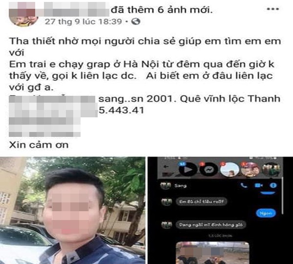 Nóng: Phát hiện thi thể nam sinh năm nhất chạy xe ôm công nghệ nghi bị sát hại tại bãi đất hoang ở Hà Nội-1