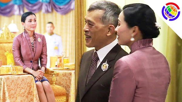 Trong khi Hoàng quý phi lẻ loi đi sự kiện một mình, Hoàng hậu Thái Lan lại vui vẻ, sánh vai tình cảm với nhà vua thế này đây-3