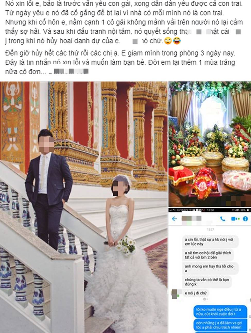 Sau khi chụp ảnh cưới ở Thái Lan và lễ ăn hỏi hoành tráng cùng màn trao thân của cô dâu, chú rể thú nhận sốc: Nằm cạnh em anh lại thấy sợ hãi-1