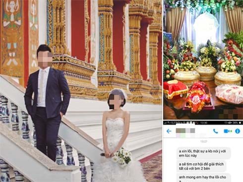Sau khi chụp ảnh cưới ở Thái Lan và lễ ăn hỏi hoành tráng cùng màn trao thân của cô dâu, chú rể thú nhận sốc: