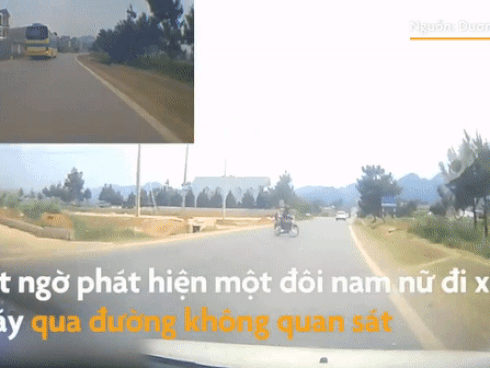 Ôtô tông đôi nam nữ vì qua đường thiếu quan sát