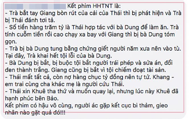 Lộ kết phim Hoa hồng trên ngực trái”: Trà tiểu tam” tù chung thân, Thái vũ phu” tự tử?-2