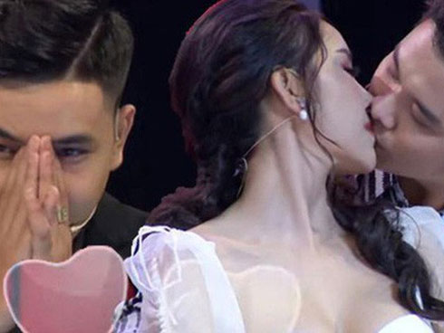 Hoa khôi bị ném đá vì hôn bạn diễn trong show hẹn hò phải đi truyền nước vì quá stress-5