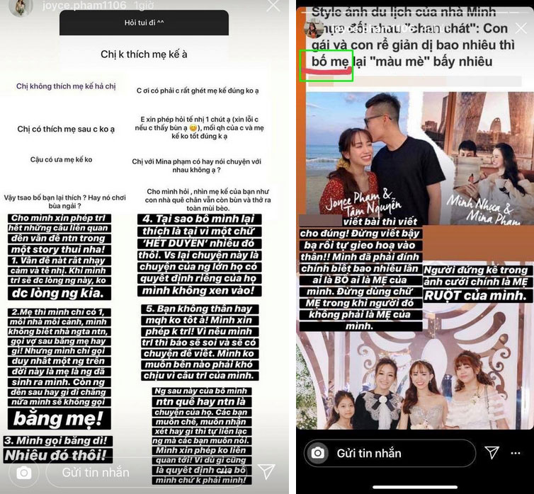 Giữa lúc con gái Minh Nhựa đưa lý do không gọi là mẹ, Mina Phạm bình thản câm lặng” trên trang cá nhân nhưng lại lộng lẫy nơi Facebook của chồng-2
