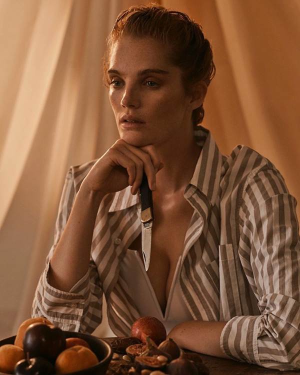 Say đắm thân hình bốc lửa của thiên thần nội y tóc đỏ cao trên 1m8-5