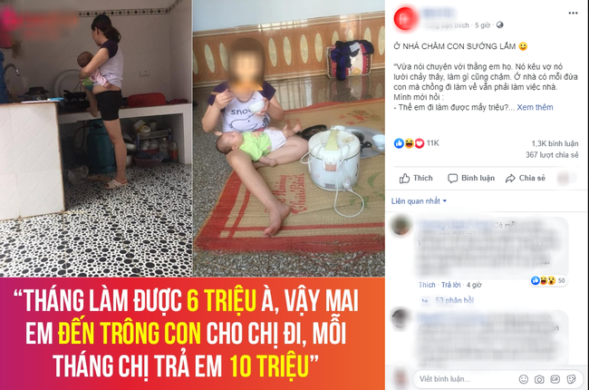 Chê vợ ở nhà chăm con nhỏ lười chảy thây, ông chồng bị mẹ bỉm sữa dạy cho một bài học khiến cả nghìn chị em tán thưởng-3