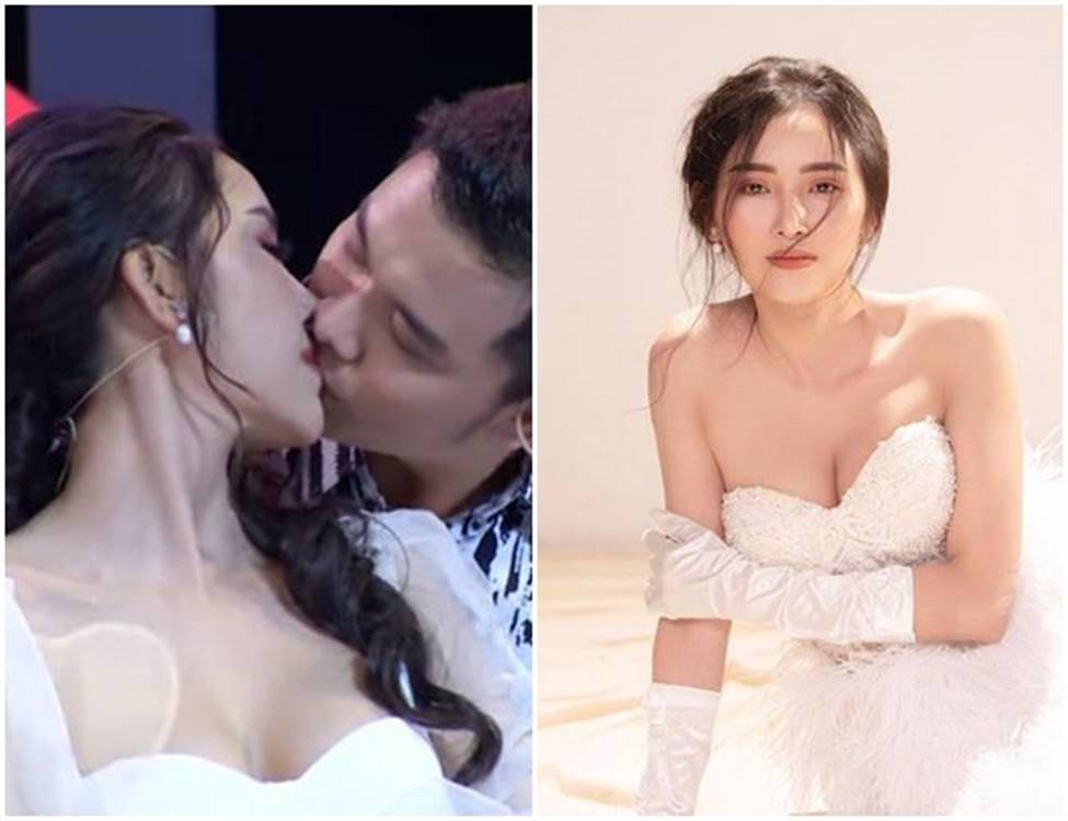 Hoa khôi hôn bạn diễn trước mặt bạn trai trên truyền hình, đời thực ra sao?-1