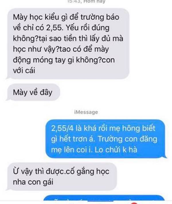 Trường gửi tin nhắn báo điểm cho phụ huynh, sinh viên náo loạn-1