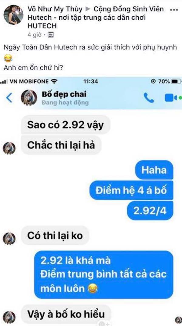 Trường gửi tin nhắn báo điểm cho phụ huynh, sinh viên náo loạn-2