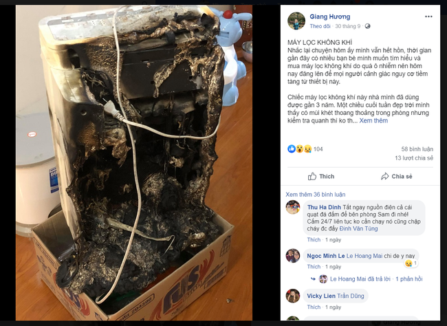 Cảnh báo: Máy lọc không khí hàng Nhật bãi bốc cháy ngùn ngụt và nguyên nhân không phải ai cũng biết-3