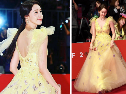 Nữ thần nhan sắc Yoona diện đầm 