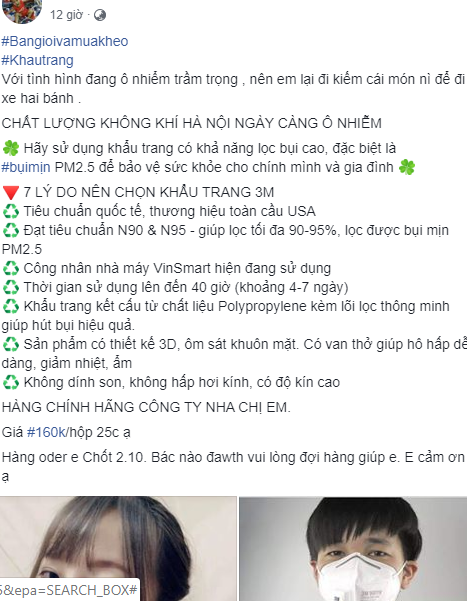 Thổi phồng công dụng khẩu trang thần thánh lọc bụi mịn đến 95%-2