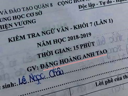 Thầy giáo dạy văn bất ngờ gây bão mạng xã hội với cái tên độc lạ