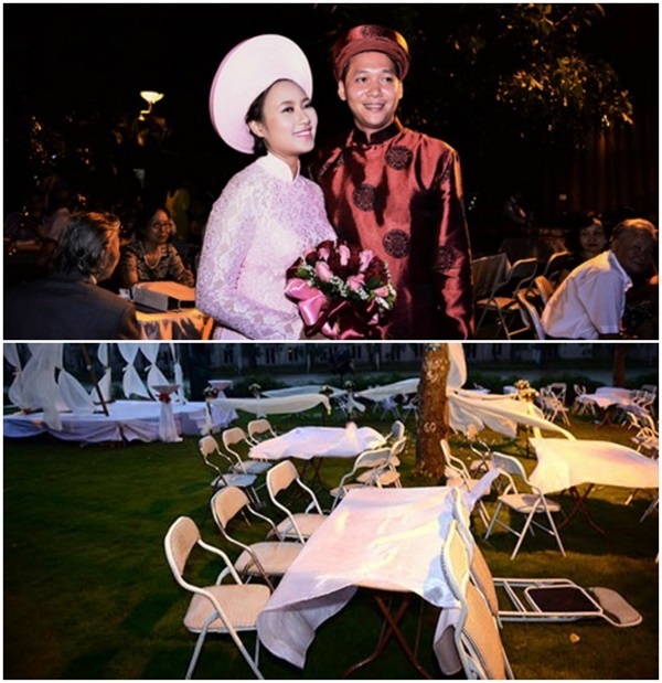 Sao Việt dở khóc dở cười vì mất điện, mưa lớn, cô dâu ngất xỉu trong hôn lễ-5