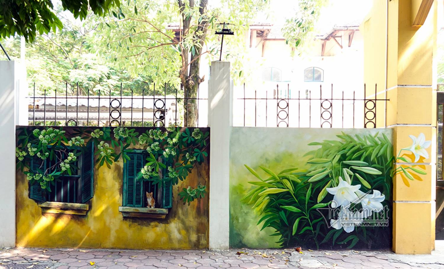 Hà Nội xưa đẹp lạ qua tranh bích họa trên phố-10